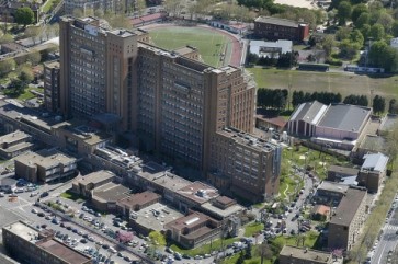 Vue aérienne Hôpital Beaujon © Ville de Clichy