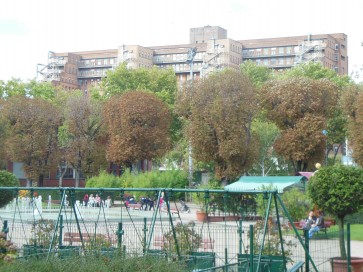 Vue de l'hôpital Beaujon