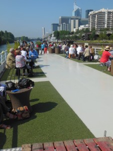 Solarium à bord du Boréas © Office de Tourisme de Clichy-la-Garenne