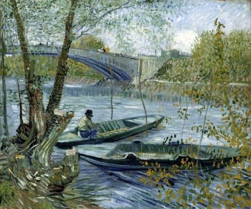 Pêche au printemps au pont de Clichy à Asnieres -Vincent Van Gogh 1887 - © Art Institute of Chicago